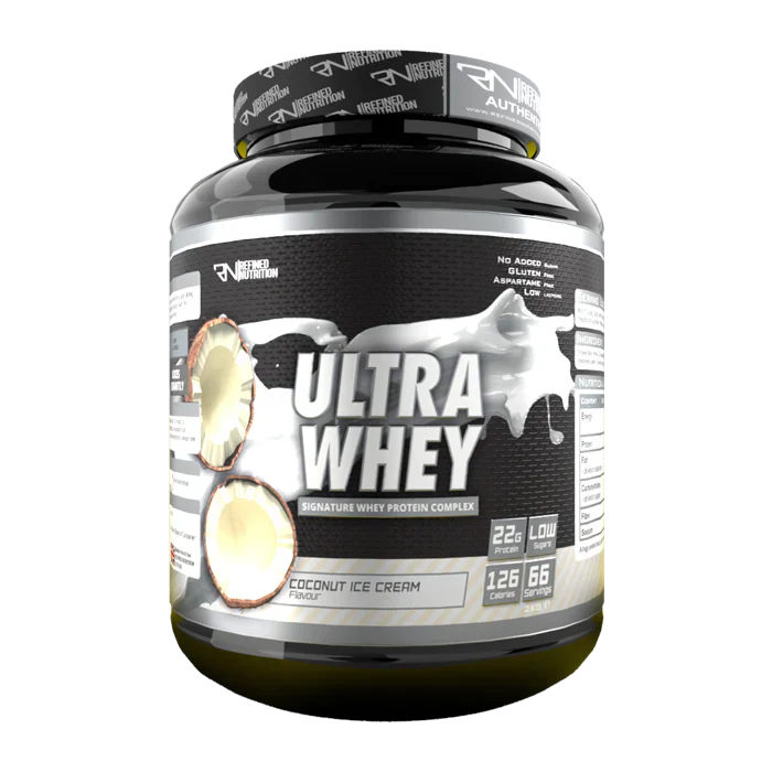 Refined Nutrition Ultra Whey - 2kg / Coconut Ice Cream - Whey Protein Powder