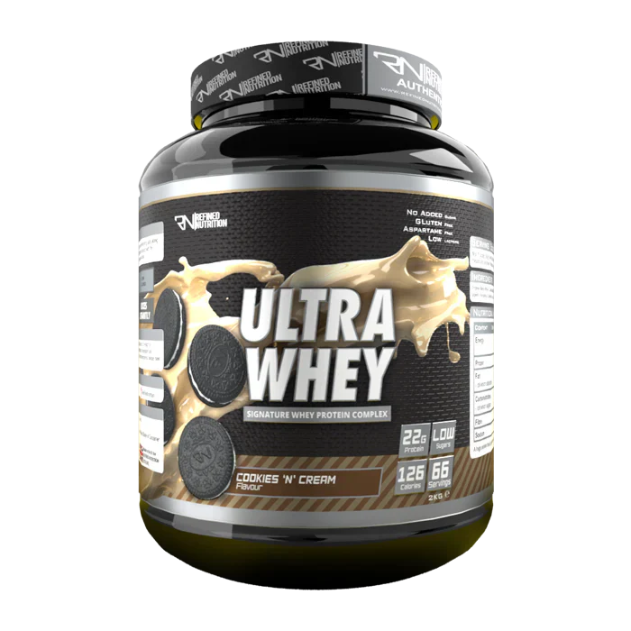 Refined Nutrition Ultra Whey - 2kg / Cookies ’N’ Cream - Whey Protein Powder