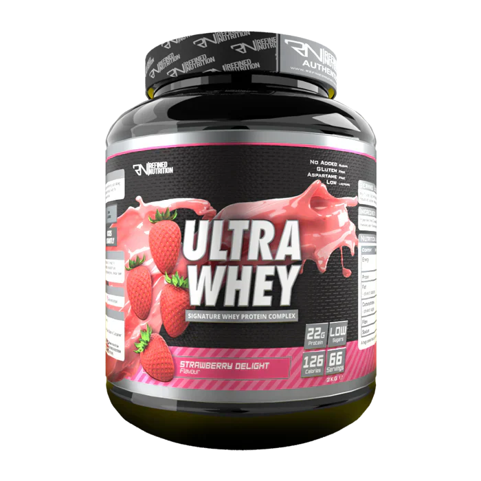 Refined Nutrition Ultra Whey - 2kg / Strawberry Delight - Whey Protein Powder