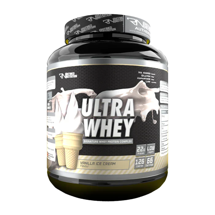 Refined Nutrition Ultra Whey - 2kg / Vanilla Ice Cream - Whey Protein Powder
