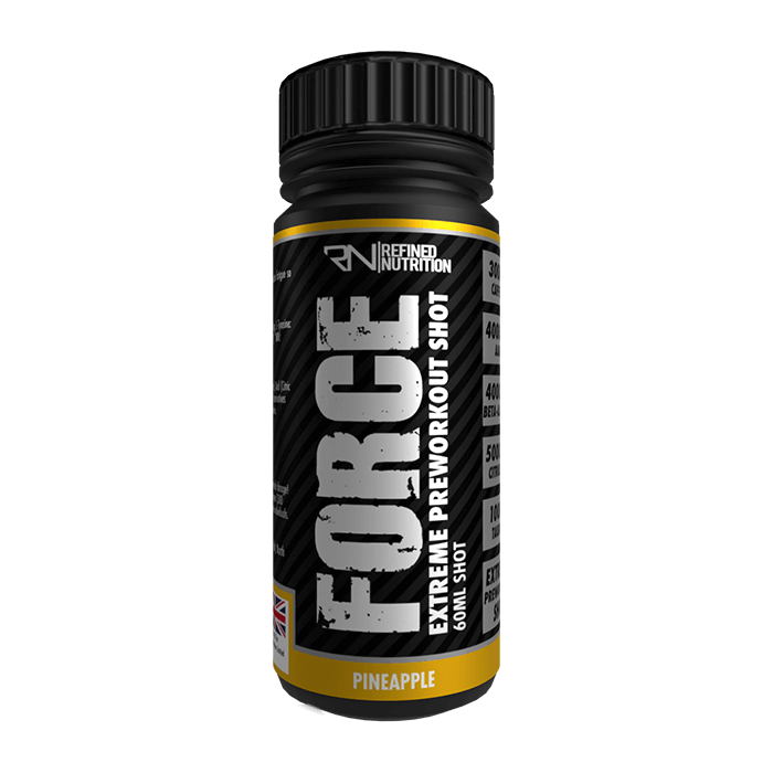 Refined Nutrition Force Extreme Stim Pre-workout Shots - 12x60ml / Pineapple - Pre-Workout Shots