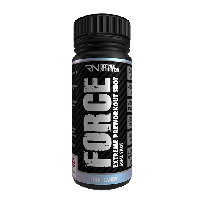 Refined Nutrition Force Extreme Stim Pre-workout Shots - 12x60ml / Sour Candy - Pre-Workout Shots