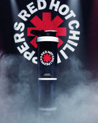 Black SmartShake Revive water bottle with flip-top lid and Chilli Peppers logo