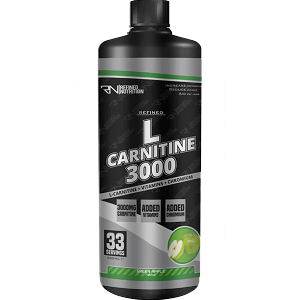 Refined Nutrition L-Carnitine 3000 - 500ml / Green Apple - Carnitine Liquid