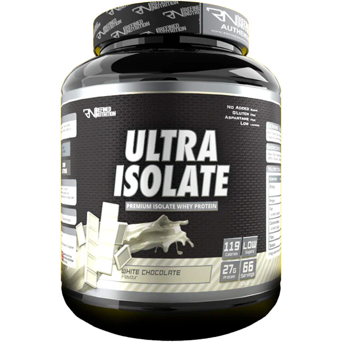 Refined Nutrition Ultra Isolate - 2kg / White Chocolate - Whey Protein Isolate Powder
