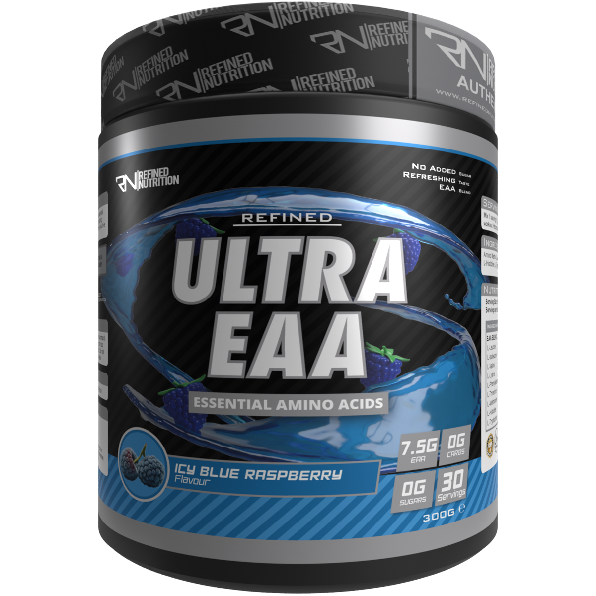 Refined Nutrition Ultra EAA - 300g / Icy Blue Raspberry - Amino Acids Powder
