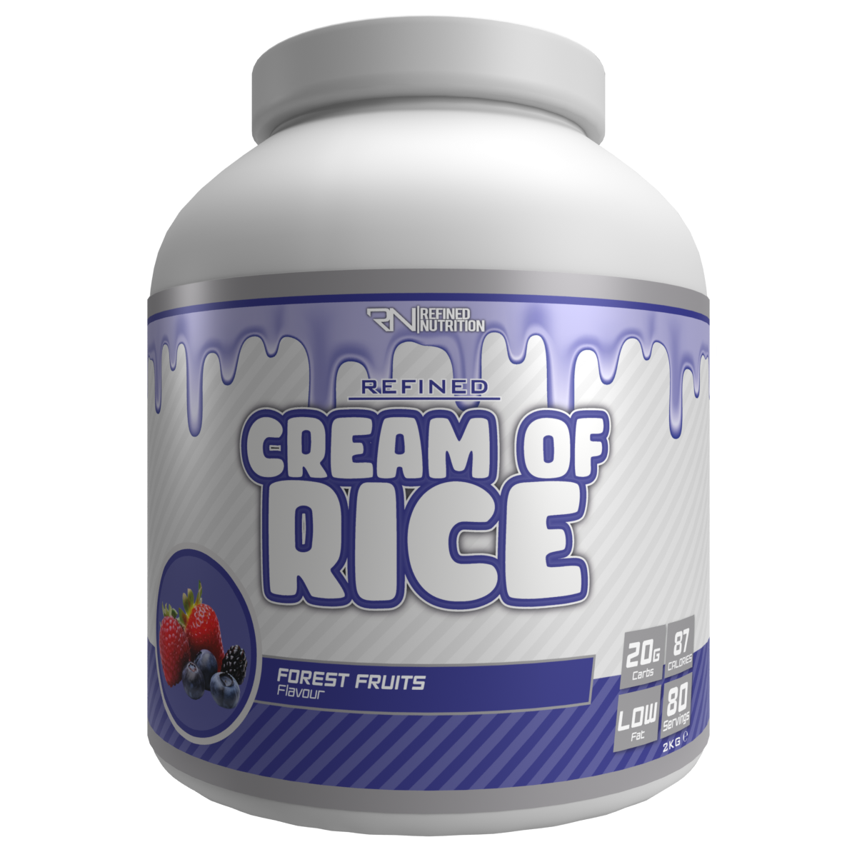 Refined Nutrition Cream of Rice - 2kg / Forest Fruits - Cream of Rice Powder