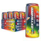 EHP Labs Oxyshred Ultra Energy Drink 12x330ml - 12x355ml / Peach Candy Rings - Energy Ready-to-Drinks