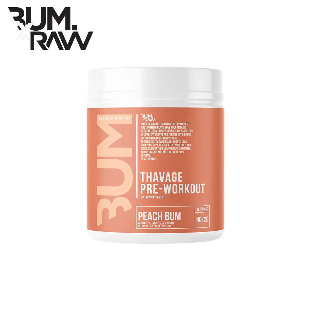 Raw Nutrition Thavage EU - 520g / Peach Bum - Pre-Workout Powder