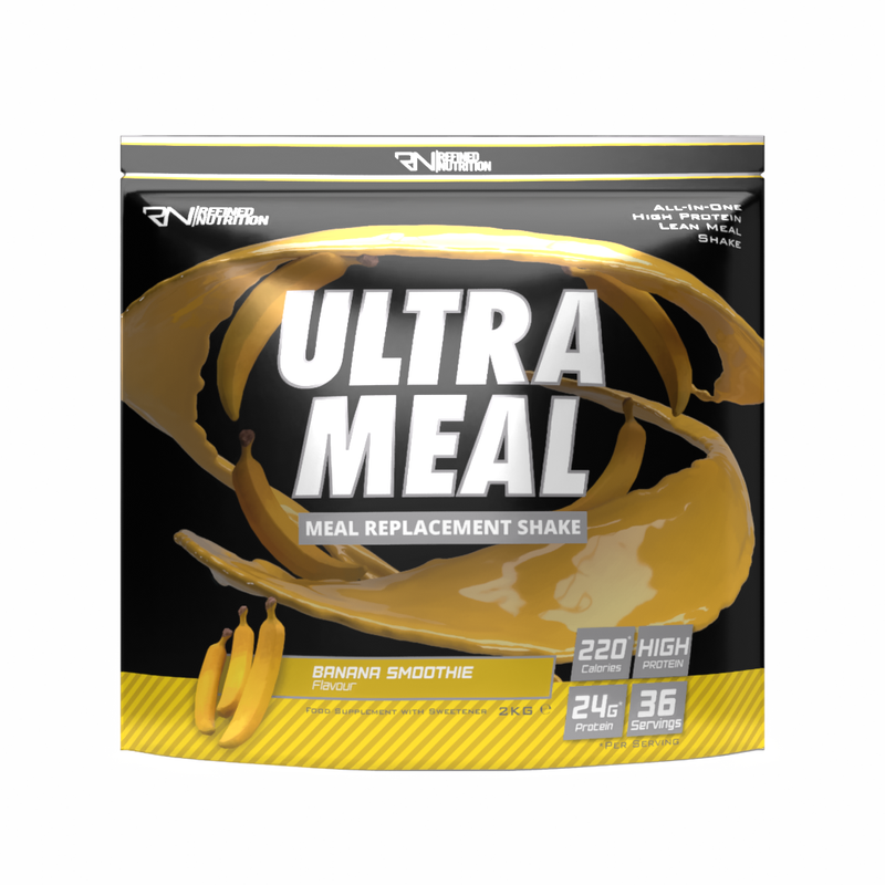 Refined Nutrition Ultra Meal - 2kg / Banana Smoothie - Meal Replacement Protein Powder