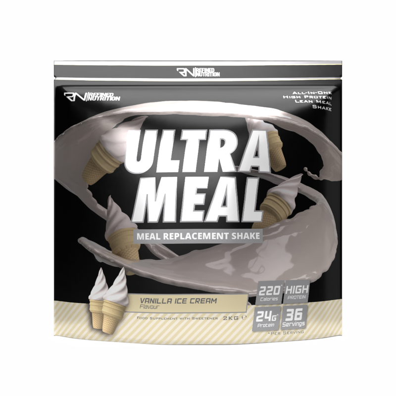Refined Nutrition Ultra Meal - 2kg / Vanilla Ice Cream - Meal Replacement Protein Powder