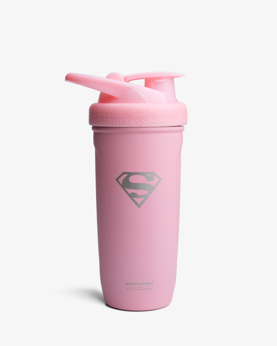 Smartshake Reforce Steel Shaker - 900ml / DC Supergirl - Metal Water Flask (Less Than 2 Litres)