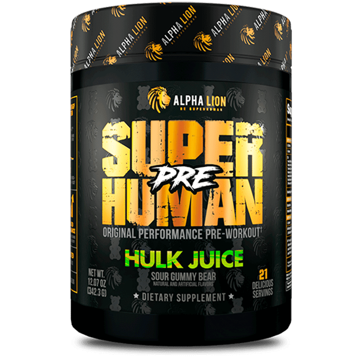 Alpha Lion SuperHuman Pre Workout - 342.3g / Hulk Juice - Pre-Workout Powder