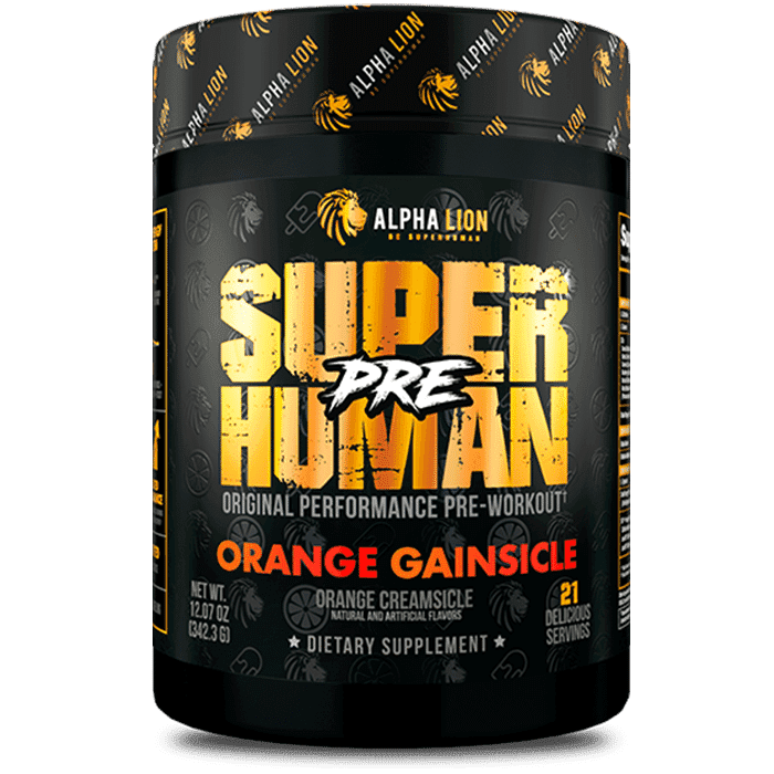 Alpha Lion SuperHuman Pre Workout - 342.3g / Orange Gainsicle - Pre-Workout Powder