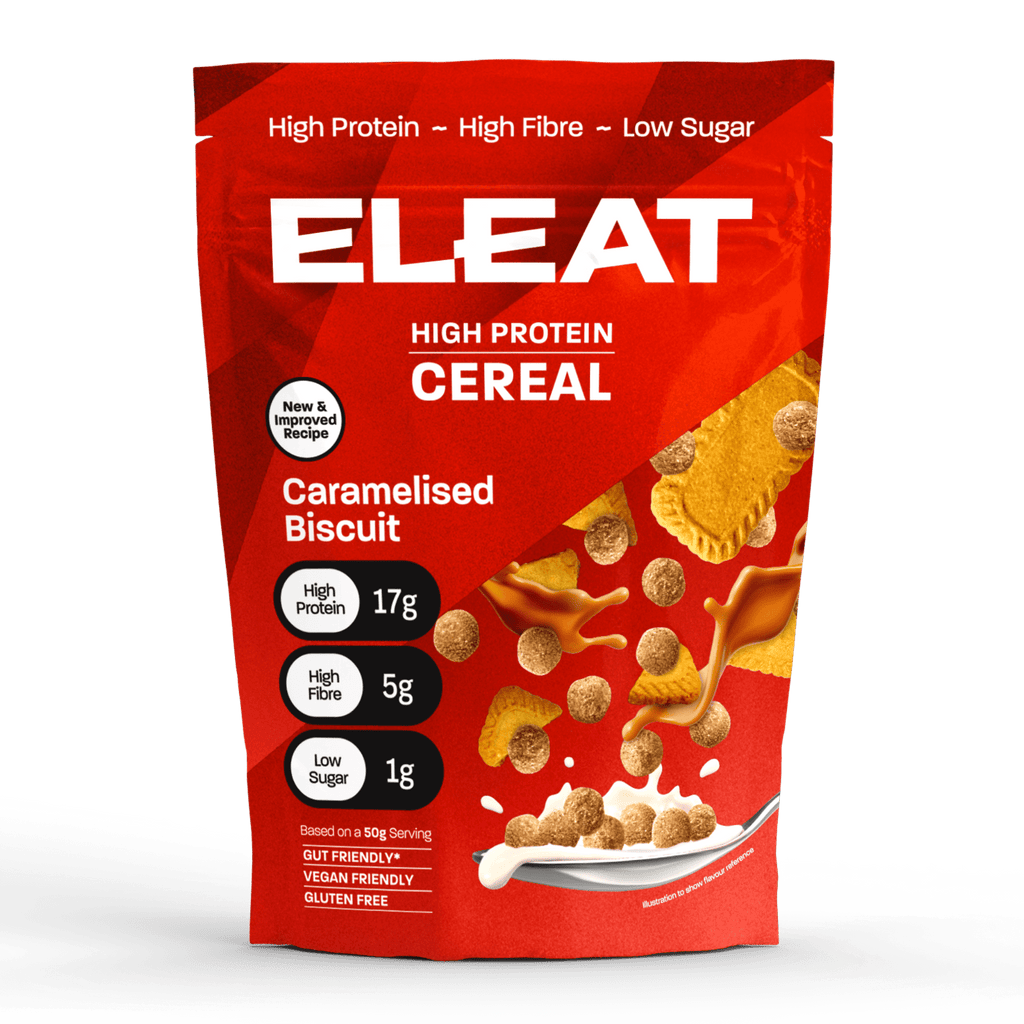 Eleat Balanced High Protein Cereal - 250g / Caramelised Biscuit - Protein Cereal