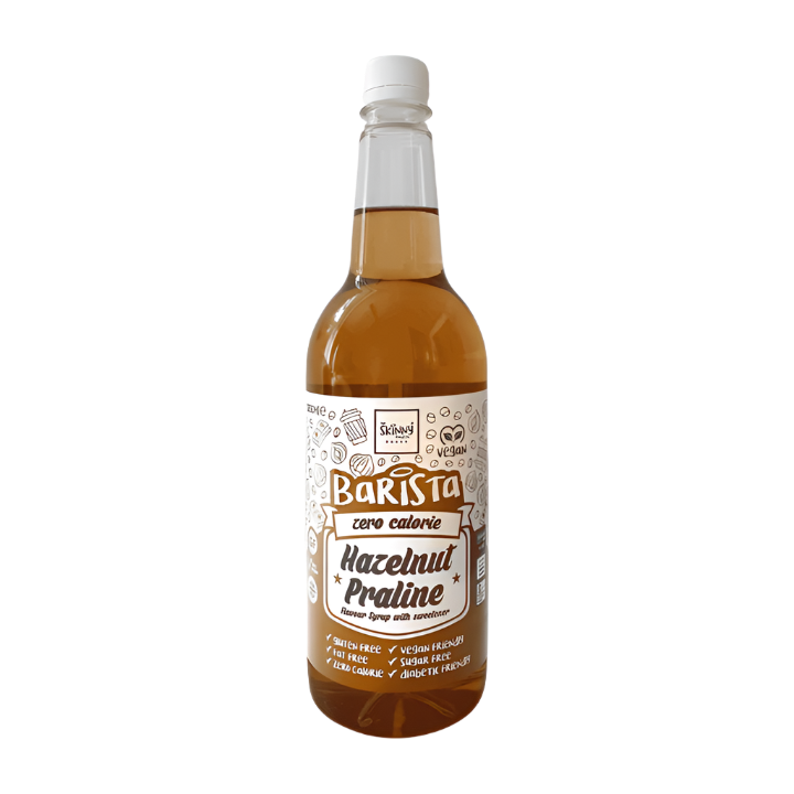 The Skinny Food Co Skinny Barista Zero Calorie Coffee Syrup - 1000ml / Hazelnut Praline - Zero VAT ZER001