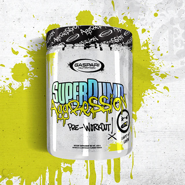 Gaspari Nutrition SuperPump Aggression - 450g / Lights Out Lemon - Pre-Workout Powder