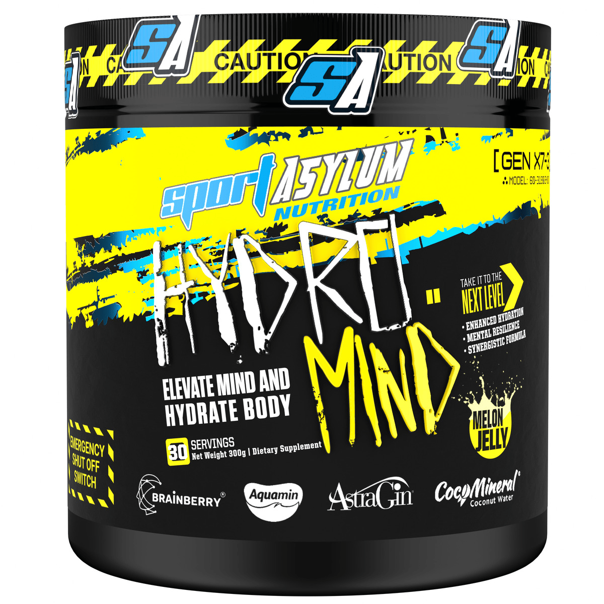 Sport Asylum Hydromind - 300g / Mellon Jelly - Cognitive Support Powder