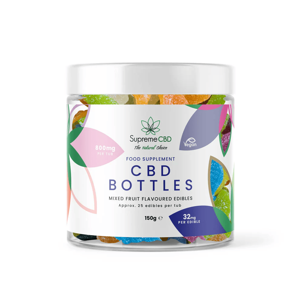 Supreme CBD CBD Gummy Tub (800mg) - 150g / Bottles/Multi Fruit