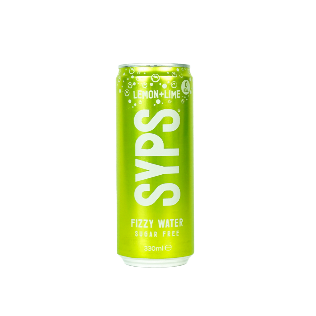 SYPS Fizzy Water - 12x330ml / Lemon & Lime - Hydration Ready-To-Drinks