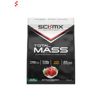 Strawberry flavored Sci-MX Total Mass muscle gain supplement bag for muscle growth