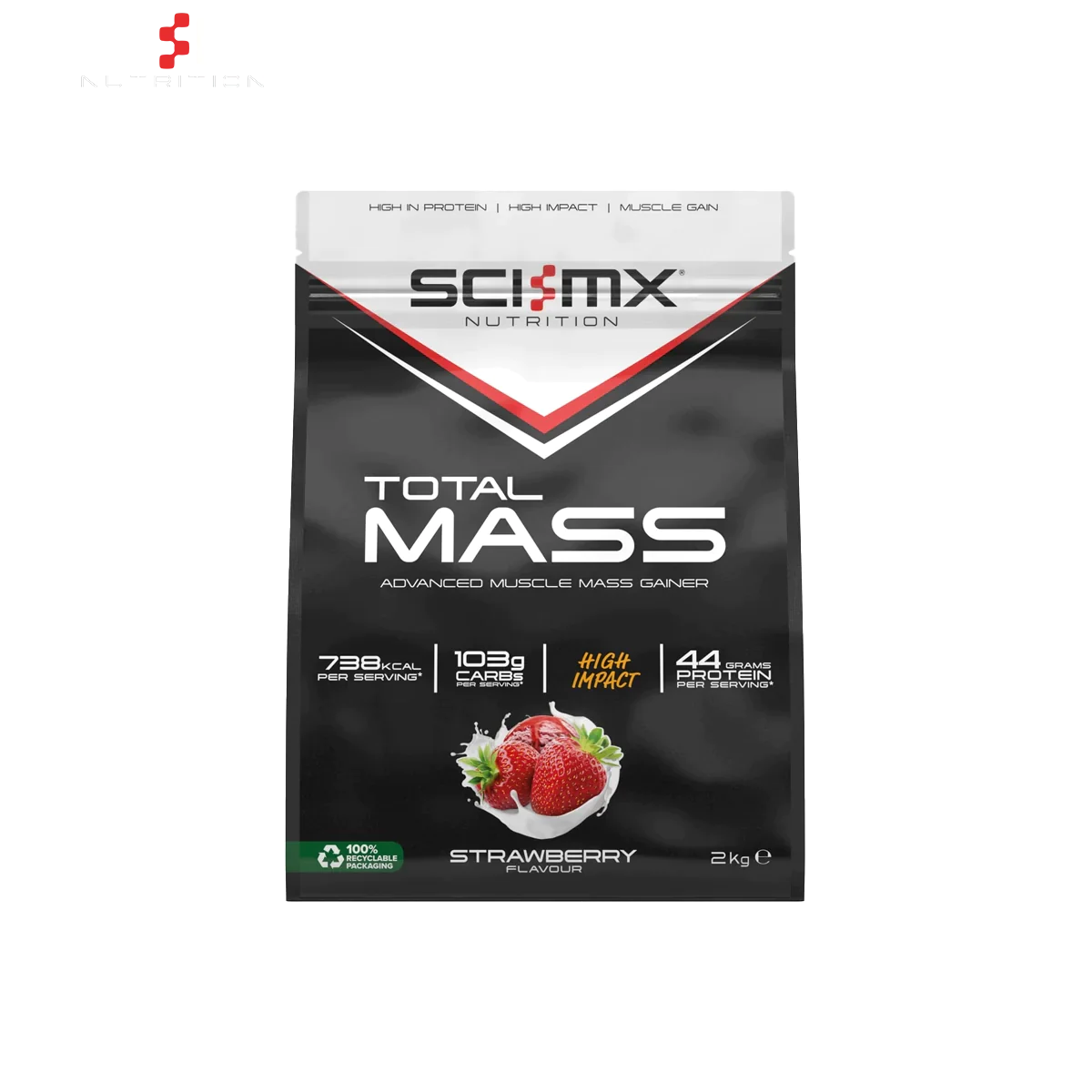 Sci-MX Total Mass 2kg Vanilla - Protein Blends