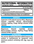 Chemical Warfare Huperzine A - 60 Caps - Zinc Capsules