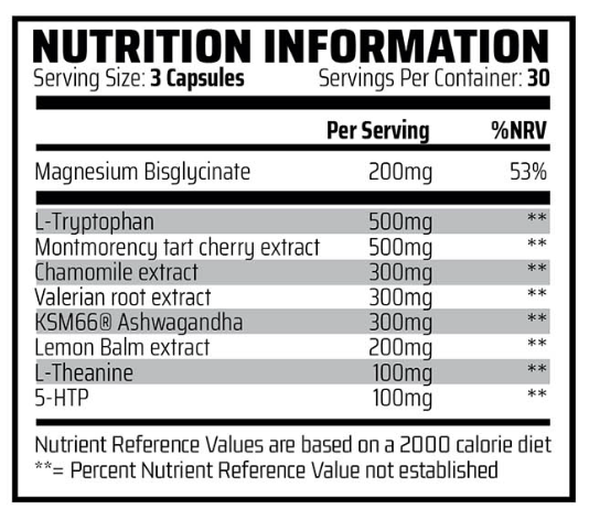 Chemical Warfare Sleep: Relaxation & Recovery 90 Caps - MyGymSupplements