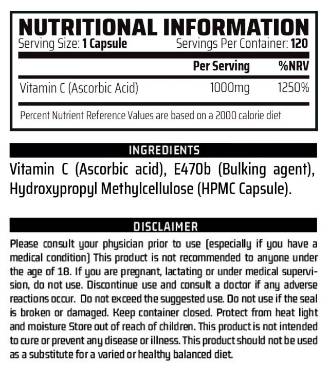 Chemical Warfare Vitamin C - MyGymSupplements