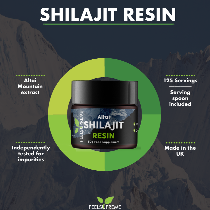Feel Supreme Altai Shilajit Resin - 50g - Shilajit Resin