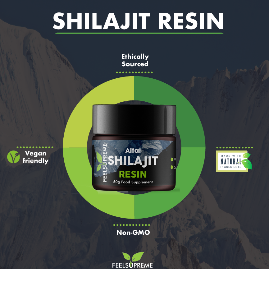 Feel Supreme Altai Shilajit Resin - 50g - Shilajit Resin