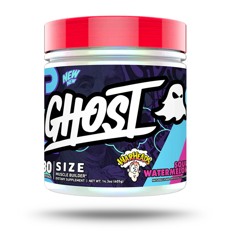 Ghost Size V3 - 375g / Warheads Sour Watermelon - Creatine Powder