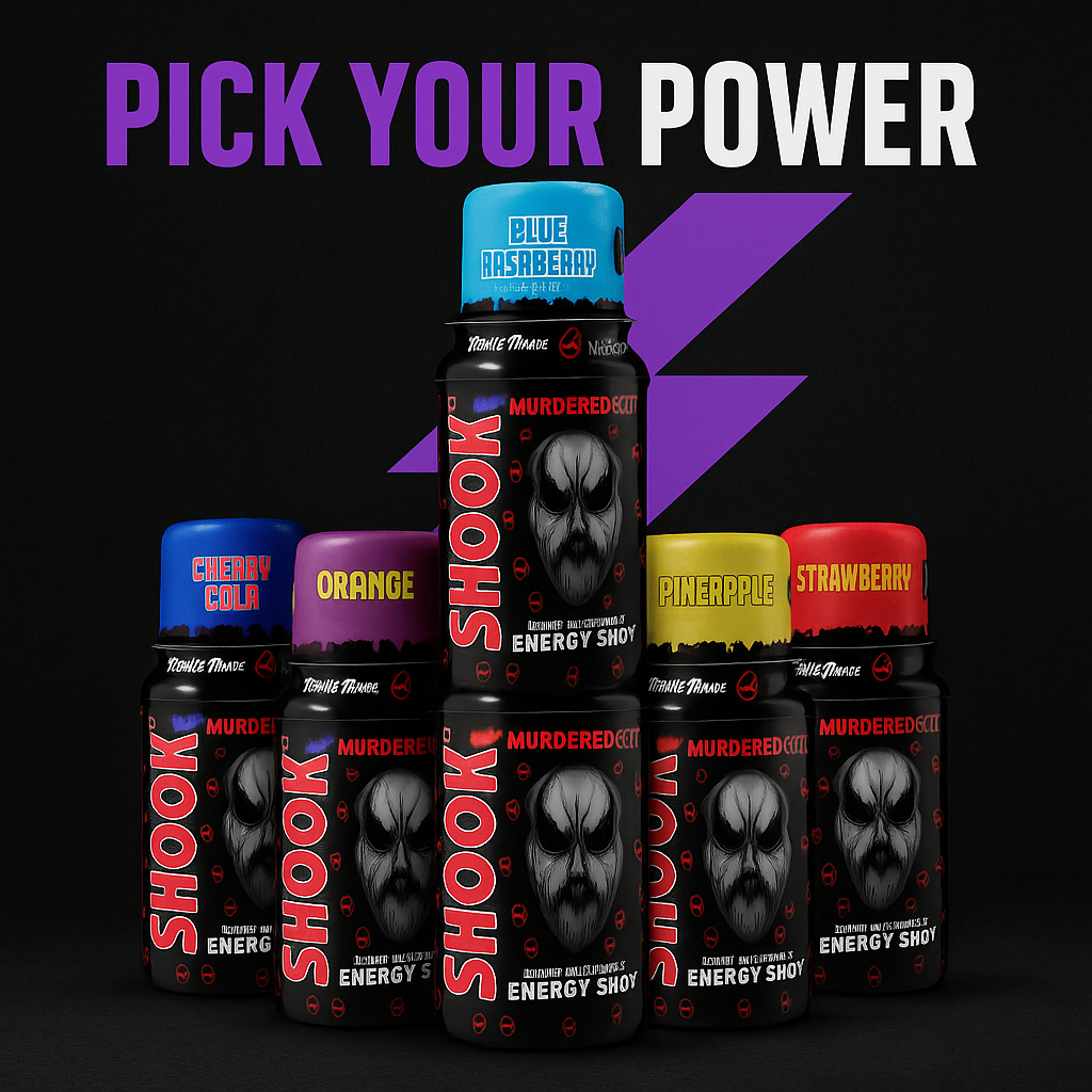 Murdered Out Shook Energy Shot - Pre-Workout Shots