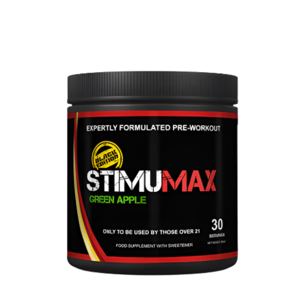 Strom Sports StimuMAX Black Edition - 360g / Green Apple - Pre-Workout Powder