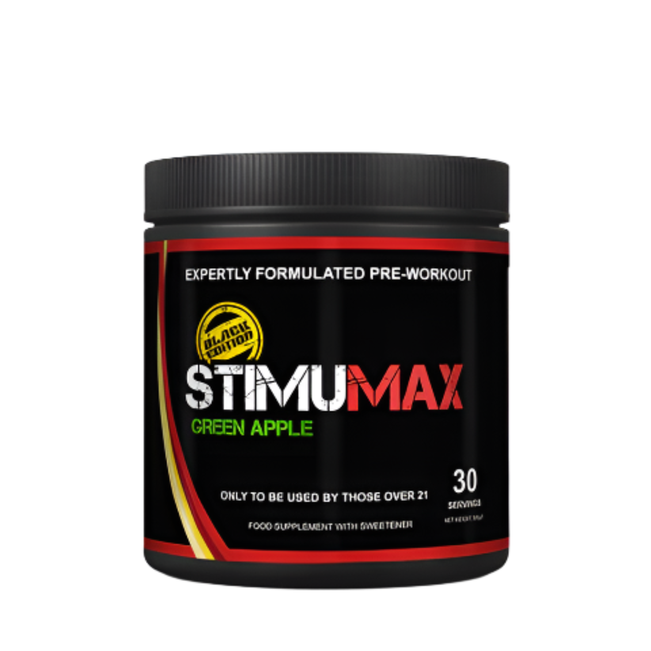 Strom Sports StimuMAX Black Edition - 360g / Green Apple - Pre-Workout Powder