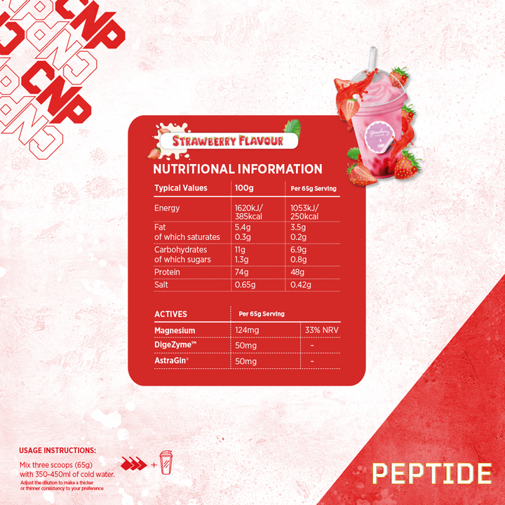 CNP Peptide - Protein Blend Powder (Whey Protein Concentrate Whey Protein Isolate Calcium Caseinate Micellar Casein