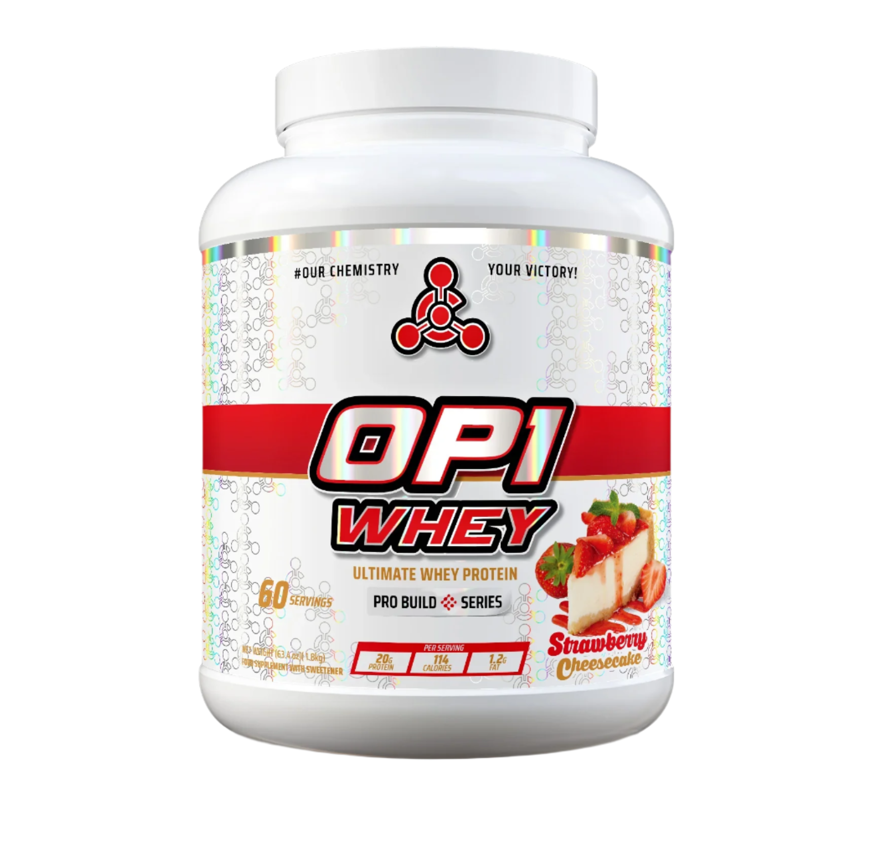 Chemical Warfare OP1 Whey - 1.8kg / Strawberry Cheesecake - Whey Protein Powder