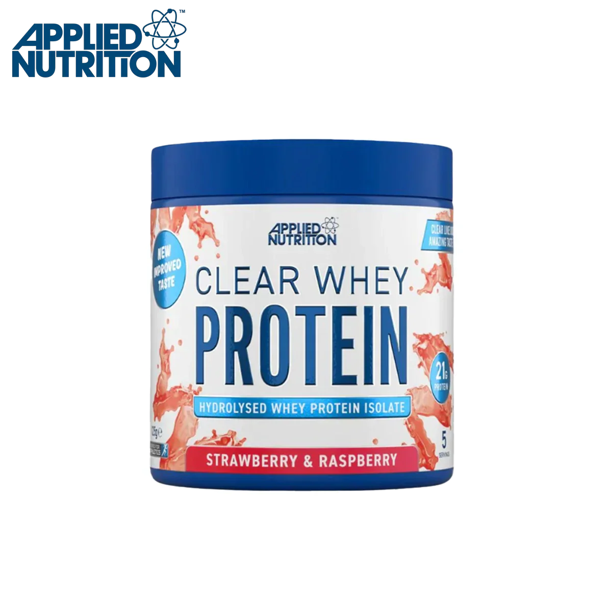 Strawberry and raspberry Applied Nutrition Clear Whey with ultra-hydrolysed whey protein for muscle recovery