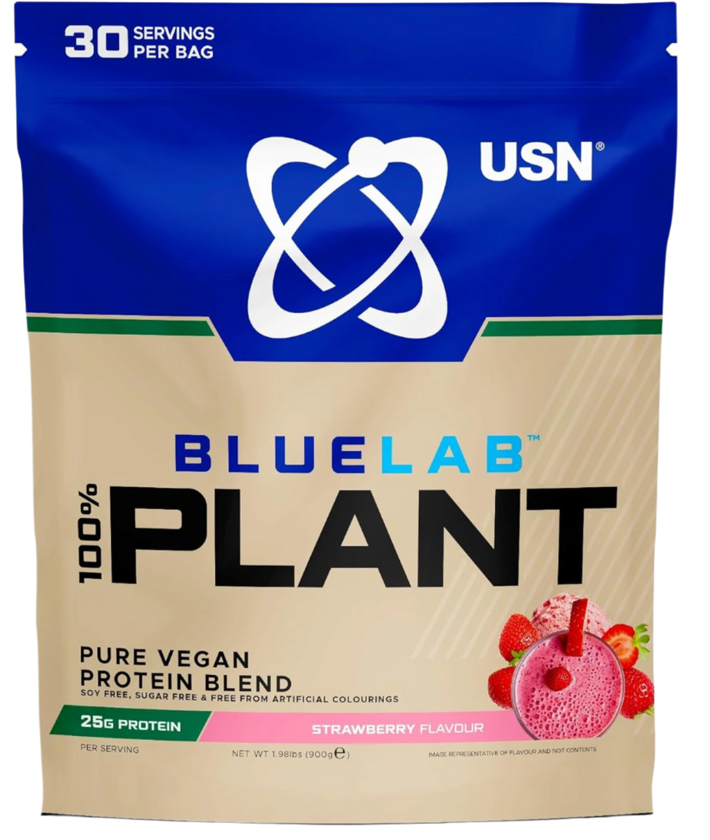 USN 100% Plant Protein - 900g / Strawberry - Plant Protein Powder