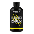 Black bottle of SWOLE Lifestyle Liquid Chalk with yellow accents on a white background