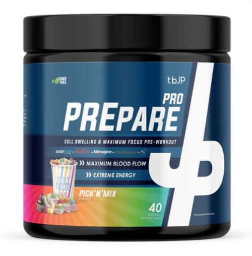 Trained By JP PrePare Pro 400g - 340g / Pic N Mix - Pre-Workout Powder