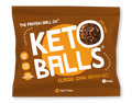 Brown package of Keto Balls Classic Choc Brownies from The Protein Ball Co keto balls snack