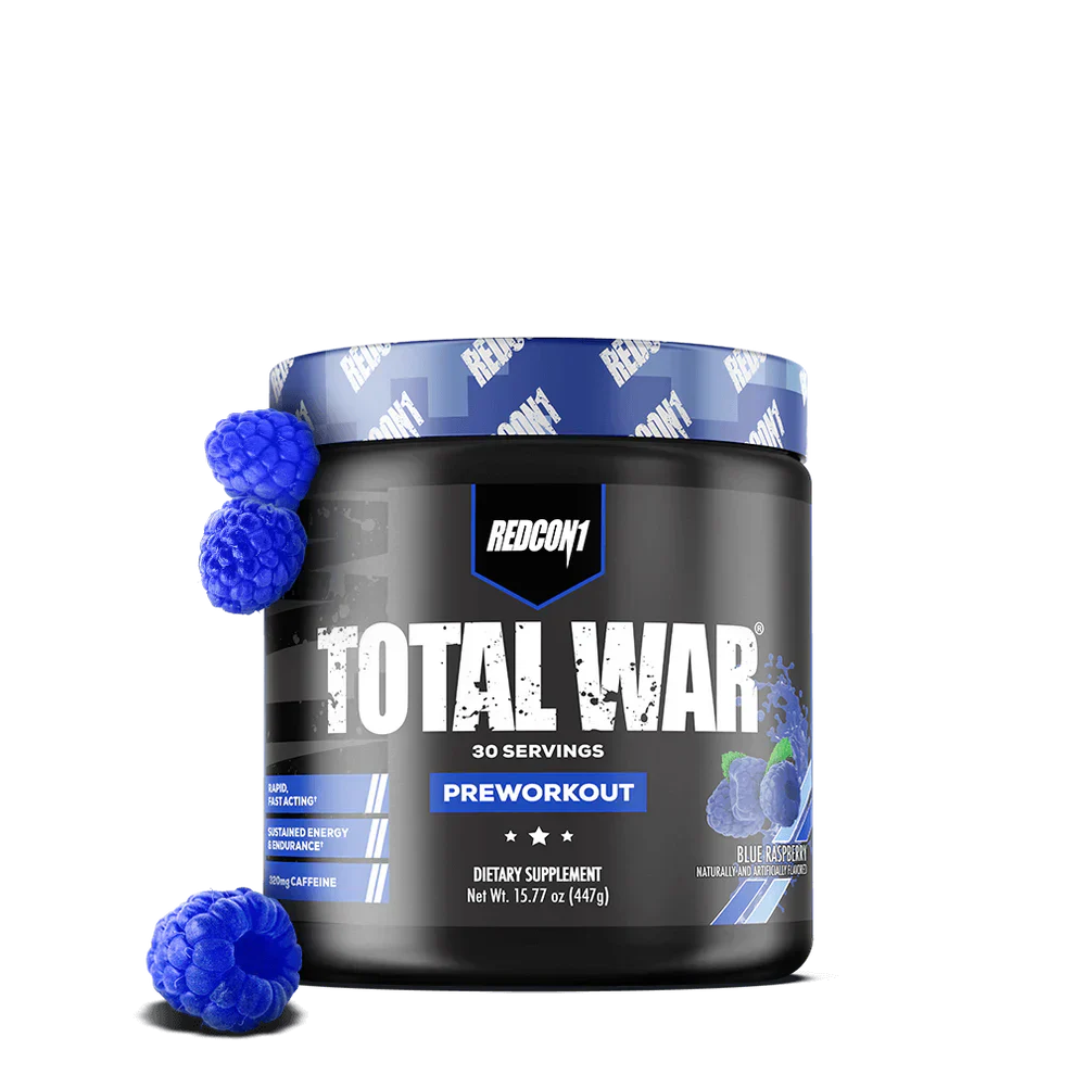 RedCon1 Total War 30 Servings - 447g / Blue Raspberry - Pre-Workout Powder
