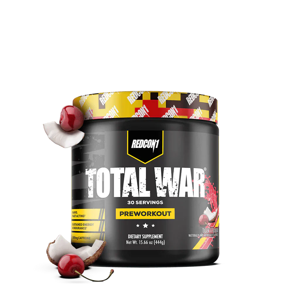 RedCon1 Total War 30 Servings - 444g / Tigers Blood - Pre-Workout Powder