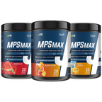Trained By JP MPS Max peri workout amino jars in watermelon, peach iced tea, orange flavors