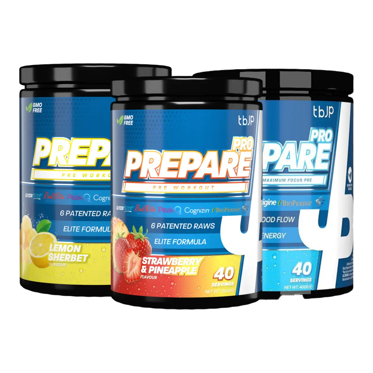 Trained By JP PrePare Pro 380g - Pre-Workout Powder