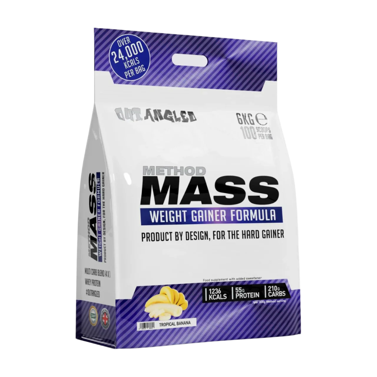 Outangled Method Mass - 6kg / Tropical Banana - Weight Gainer Powder