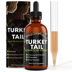 Feel Supreme Turkey Tail Mushroom Liquid | High Strength Tincture for Immunity - 60ml - Mushroom Extract Liquid