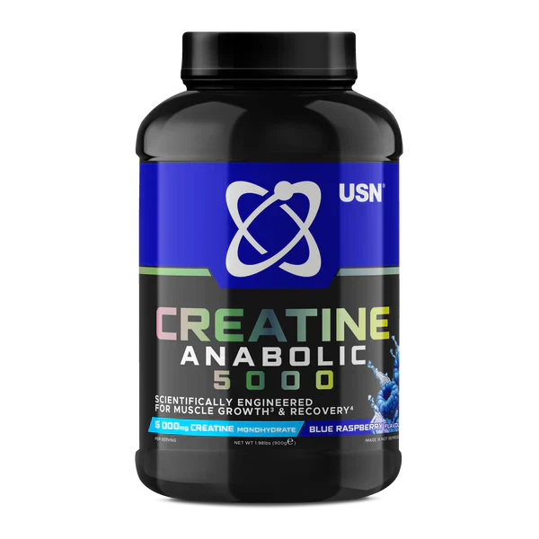 USN Creatine Anabolic 5000 - 900g / Blue Raspberry Crush - Creatine Powder