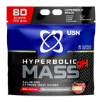 USN Hyperbolic Mass - 6kg / Strawberry - Weight Gainer Powder